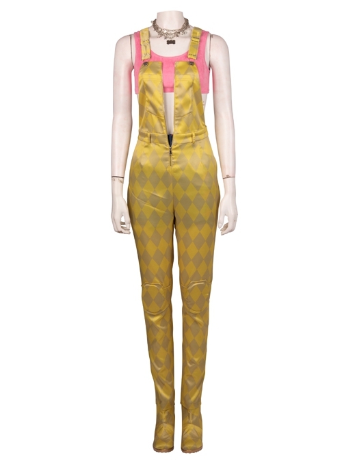 Birds Of Prey And The Fantabulous Emancipation Of One Harley Quinn Harley Quinn Yellow Back Straps Trousers Suit Halloween Cosplay Costume Set