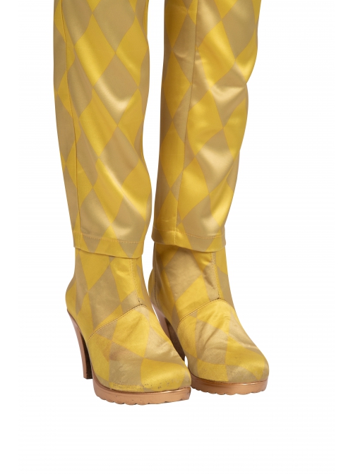 Birds Of Prey And The Fantabulous Emancipation Of One Harley Quinn Harley Quinn Yellow Back Straps Trousers Suit Halloween Cosplay Costume Set