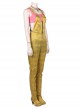 Birds Of Prey And The Fantabulous Emancipation Of One Harley Quinn Harley Quinn Yellow Back Straps Trousers Suit Halloween Cosplay Costume Set
