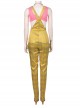 Birds Of Prey And The Fantabulous Emancipation Of One Harley Quinn Harley Quinn Yellow Back Straps Trousers Suit Halloween Cosplay Costume Set