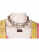 Birds Of Prey And The Fantabulous Emancipation Of One Harley Quinn Harley Quinn Yellow Back Straps Trousers Suit Halloween Cosplay Accessories Silver Necklace