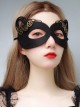 Halloween Retro Fashion Gear Black Animal Adult Male Female Prom Party Animal Ear Mask