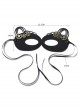 Halloween Retro Fashion Gear Black Animal Adult Male Female Prom Party Animal Ear Mask