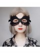 Fashion Retro Halloween Party Black Bow Animal Half Face Male Female Demon Mask