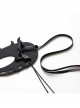 Fashion Retro Halloween Party Black Bow Animal Half Face Male Female Demon Mask