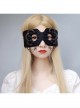 Fashion Halloween Gothic Retro Black Rose Flower Spider Half Face Demon Female Mask