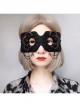 Fashion Halloween Gothic Retro Black Rose Flower Spider Half Face Demon Female Mask