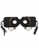 Fashion Halloween Gothic Retro Black Rose Flower Spider Half Face Demon Female Mask