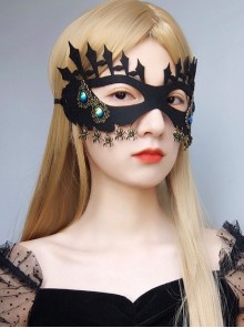 Personality Fashion Retro Halloween Spider Sapphire Fence Adult Male Female Black Mask