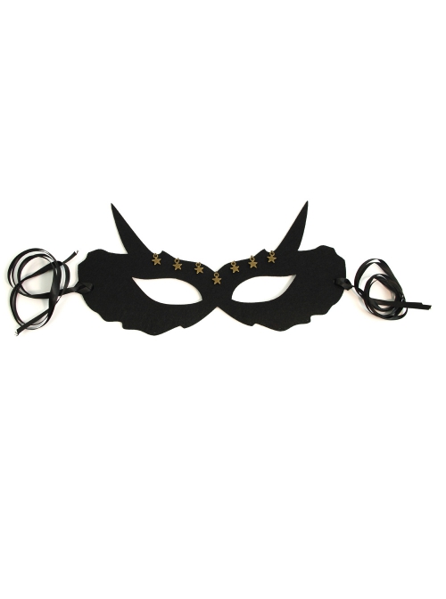 Halloween Retro Fashion Black Fox Stars Masquerade Party Adult Male Female Mask