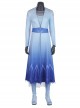 Frozen 2 Elsa Blue Dress Suit Halloween Cosplay Costume Full Set Without Shoes