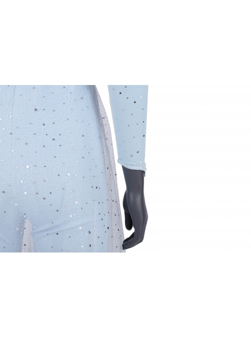 Frozen 2 Elsa Blue Dress Suit Halloween Cosplay Costume Full Set Without Shoes