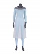 Frozen 2 Elsa Blue Dress Suit Halloween Cosplay Costume Full Set Without Shoes