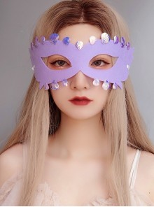 Christmas Easter Halloween Retro Fashion Shell Mermaid Masquerade Half Face Female Mask