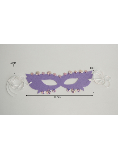 Christmas Easter Halloween Retro Fashion Shell Mermaid Masquerade Half Face Female Mask