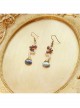 Fashion Personality Seaside Vacation Mermaid White Artificial Pearl Colorful Crystal Shell Female Earrings