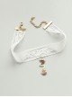 Seaside Tourism Cute Fashion Elegant Colorful Shell Female White Lace Pearl Collar