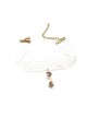 Seaside Tourism Cute Fashion Elegant Colorful Shell Female White Lace Pearl Collar