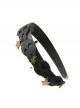 Halloween Fashion Retro Stars Black Mesh Skull Personality Wide Female Headband
