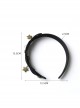 Halloween Fashion Retro Stars Black Mesh Skull Personality Wide Female Headband