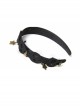 Halloween Fashion Retro Stars Black Mesh Skull Personality Wide Female Headband
