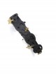 Halloween Fashion Retro Stars Black Mesh Skull Personality Wide Female Headband