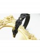 Halloween Fashion Retro Stars Black Mesh Skull Personality Wide Female Headband