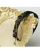 Fashion Retro Halloween Spider Tassel Black Rose Flower Funny Holiday Party Prom Female Headband