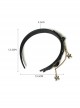 Fashion Retro Halloween Spider Tassel Black Rose Flower Funny Holiday Party Prom Female Headband