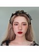 Gothic Lolita Fashion Retro Black Butterfly Tassel Halloween Prom Party Exaggerated Female Headband