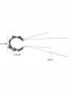 Gothic Lolita Fashion Retro Black Butterfly Tassel Halloween Prom Party Exaggerated Female Headband