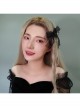 Fashion Personality Retro Halloween Black Spider Bow Tassel Adult Female Hairpin