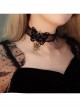 Retro Fashion Personality Halloween Spider Black Rose Butterfly Tassel Female Personality Choker