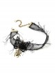 Retro Fashion Personality Halloween Spider Black Rose Butterfly Tassel Female Personality Choker