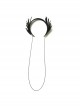 Halloween Retro Fashion Black Wings Tassel Spider Gothic Holiday Female Headband
