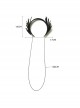 Halloween Retro Fashion Black Wings Tassel Spider Gothic Holiday Female Headband