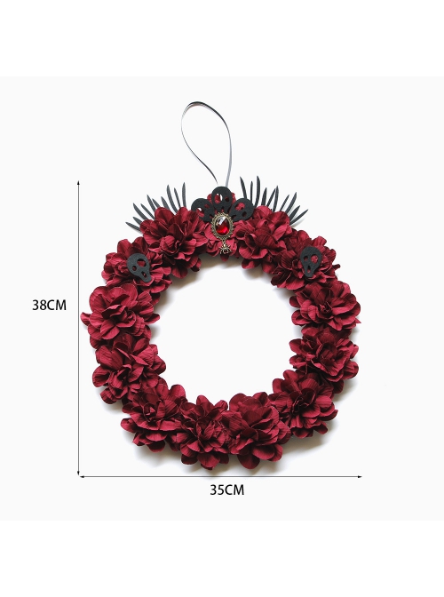 Halloween Skull Red Garland Creative Party Venue Decoration Pendant Wall Hanging Door Hanger
