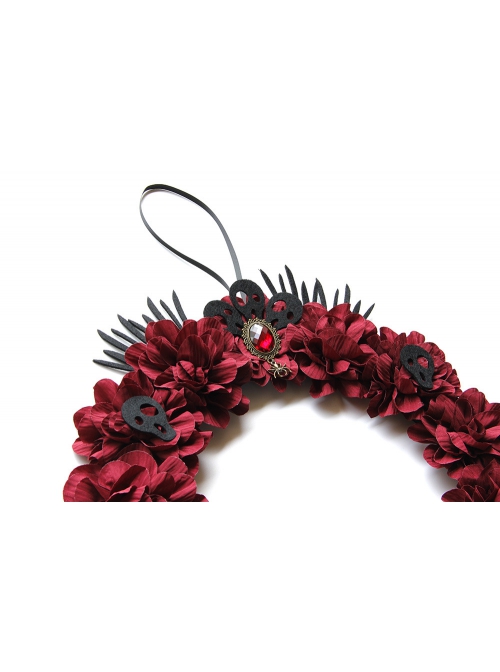 Halloween Skull Red Garland Creative Party Venue Decoration Pendant Wall Hanging Door Hanger