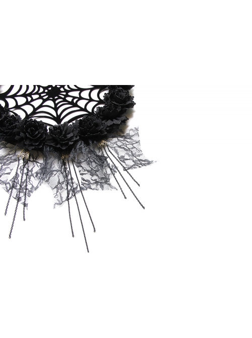 Halloween Black Spider Web Garland Home Bedroom Holiday Wall Decoration Door Hanger