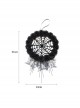 Halloween Black Spider Web Garland Home Bedroom Holiday Wall Decoration Door Hanger