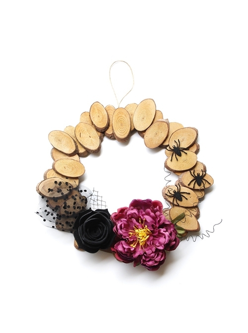 Halloween Christmas Party Easter Red Black Flower Trees Spider Garland Wall Hanging
