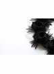 Retro Fashion Halloween Black Rose Flower Mesh Garland Door Hanger Wall Hanging