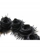 Retro Fashion Halloween Black Rose Flower Mesh Garland Door Hanger Wall Hanging