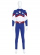 Stargirl Starman Battle Suit Halloween Cosplay Costume Blue Bodysuit
