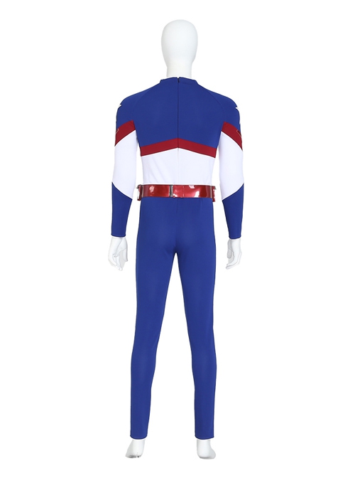 Stargirl Starman Battle Suit Halloween Cosplay Costume Blue Bodysuit