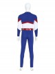Stargirl Starman Battle Suit Halloween Cosplay Costume Blue Bodysuit