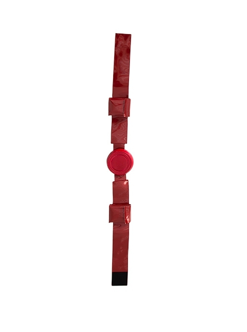 Stargirl Starman Battle Suit Halloween Cosplay Costume Accessories Red Belt And Waist Bags