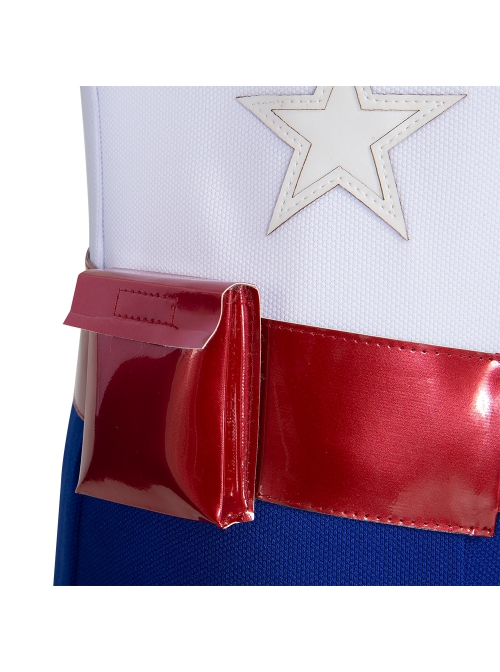 Stargirl Starman Battle Suit Halloween Cosplay Costume Accessories Red Belt And Waist Bags