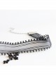 Gothic Punk Retro Fashion Dark Style Black Girdle Cross Female Choker