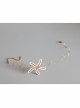 Fashion Personality Mermaid Party Masquerade Music Festival Lolita Starfish Queen Gold Choker